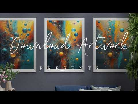 Printable Abstract Art by Duncan Young - Effervescence Colour Splash Set 1
