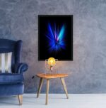 The lure on blue wall