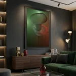 Trumpet in the Fog printable art in living room