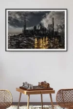 Flooded world printable environmental art