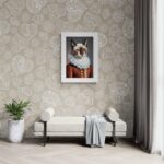 Renaissance Cat Wall Art in Living Room