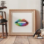 Pride Lips by Seeress in vintage frame
