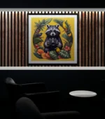 Fun Animal Wall Art - Raccoon with Camera