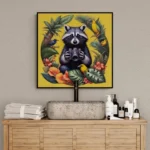 Fun Animal Wall Art - Raccoon Print