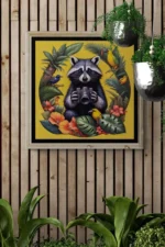 Fun Animal Wall Art - Raccoon Printable Art