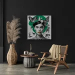 Safari woman wall art