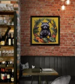 Raccoon Printable Art in Bar