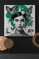 Safari woman wall art by Seeress