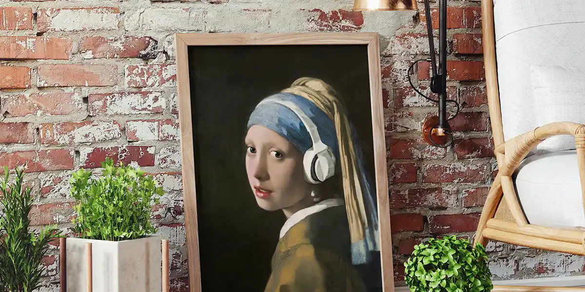 Girl with Pearl Digital Art Print for the Neurodecorating Deep Thinker