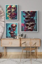 Skulls Printable Wall Art Set 2