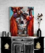 Printable Art Gothic Skull No 20