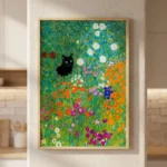 Bauerngarten Cat Digital Art Print in Kitchen