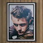 James Dean Digitally Remastered wall art in frame
