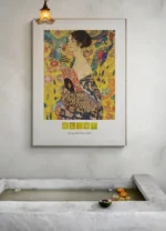 Klimt Lady with fan printable artwork