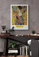 Klimt Lady with fan printable artwork