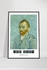 Van Gogh self portrait premium framed print