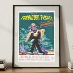 Forbidden Planet Digital Print in A3 Frame on Cabinet