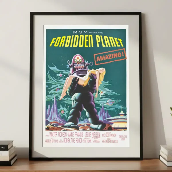 Forbidden Planet Digital Print in A3 Frame on Cabinet Forbidden Planet Digital Print in A3 Frame on Cabinet