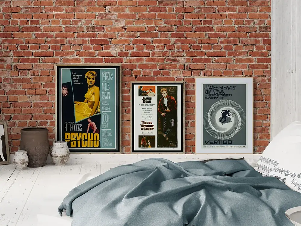 Vintage posters floor display