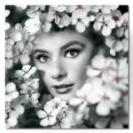 Audrey Hepburn Floral Print by Seeress digital download