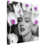 Marilyn Monroe Floral Fusion Art