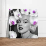 Marilyn Monroe Floral canvas print