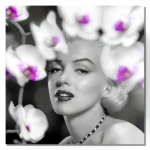 Marilyn Monroe Floral printable art by Seeress