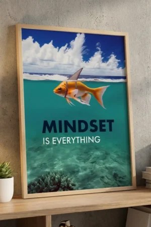 Mindset is Everything printable art in office