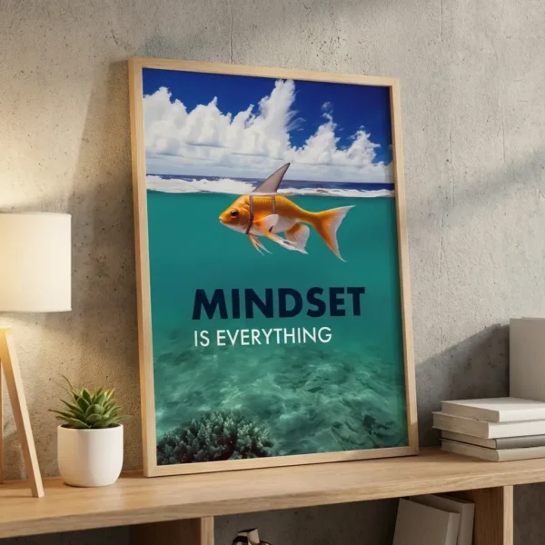 Mindset is Everything printable art in office