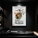 The Birds Movie Poster in Home Movie Theatre Room