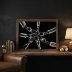 Cheers print in man cave