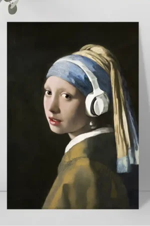 Girl with the Pearl digital print on matte paper