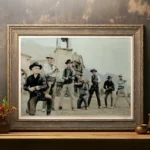 Magnificent Seven Art Print in Rustic frame