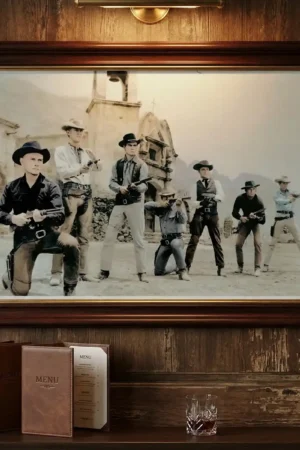 The Magnificent Seven Digital Art Print in Restaurant