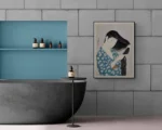 Hashiguchi Goyo Woman Combing Her Hair in bathroom