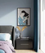 Hashiguchi Goyo Woman Combing Her Hair in bedroom