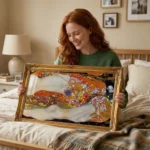 Woman Holding Water Serpents II print