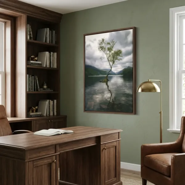 Lone Tree of Llyn Padarn art print in study
