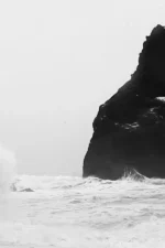 Iceland Reynisfjara Beach look out at the Trolls by Seeress close up