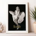 Marilyn Monroe classic print A4 print in white frame