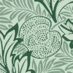 William Morris Apple print close up