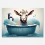 Goat in bath digital download