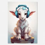 Goat with headphones digital download