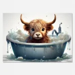 Highland Cow Boy digital download