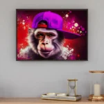 Hip Hop Monkey framed