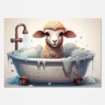 Lamb in bath digital download