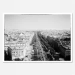 Paris Skyline Champs Elysees printable artwork