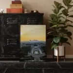 Paris Sunset shot 1 framed