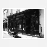 Parisian Street with bike shot 1 printable artwork
