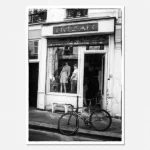 Parisian Street with bike shot 2 printable artwork